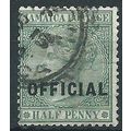 Jamaica 1891 SGO3 1/2d Green Official Fine Used...