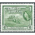 British Guiana 1954 SG338 6c Yellow-Green Mount...