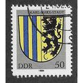DDR 1980 50pf 'TOWN ARMS - KARL MARX STADT (EBI...