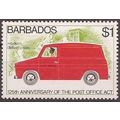 Barbados 1976 Post Office $1 Mounted Mint MM SG...