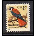 Used 2477 1c American Kestrel Fine W4711