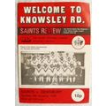 1978 programme St. Helens v. Dewsbury