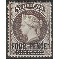 St Helena 1890 SG43 4d Pale Brown Wmk Crown CA ...