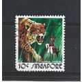 Singapore.SG226 10c Leopard and Water.Fine Used...