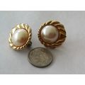 VNTG MAJORCA STERLING SILVER GOLD OVERLAY PEARL...