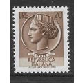 ITALY 1968 COIN OF SYRACUSE 20L SEPIA SG 1207 M...