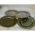 Prestige stainless steel 18/10k set of 4 plates...