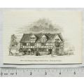 1860s engraving - John Shakspere's house in Hen...