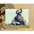 Marines American Hero Laser Engraved Wood Pictu...