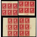 409, Mint LH VF 2¢ 4 Positions Plate Blocks of ...