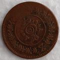 INDIA Feuda States - Travancore - 8 Cash hand s...