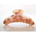 Large creme and amber brown hair claw clip for ...