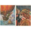 Josh Kirby of Discworld 2x Hot Air Balloon Zodi...