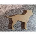 Wooden MDF Dog approx 20cm x 15m x 2cm thickness