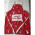 Santa's Little Helper Apron and Hat