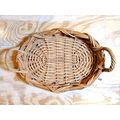 Heavy/Sturdy Flat Oval Basket w/ Side handles/ ...