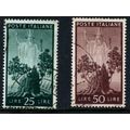 ITALY 1945 - Peace - Olive Tree - 25c & 50c - S...