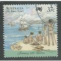 AUS 1988 37c 'THE FIRST FLEET - ARRIVAL' FINE U...