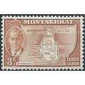 Montserrat 1951 SG125 3C Orange-Brown Mounted M...