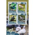CENTRAL AFRICA 2016 SHEET MNH PIGEONS BIRDS OIS...
