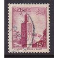 FRENCH MOROCCO 1955 15F USED SG457