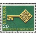 GERMANY, Europa CEPT, Key, green 1968, 20pf, #5