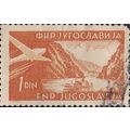 YUGOSLAVIA, AIR, ZEFIZ Airplane Aviation WS80521, brown 1951, 1 Din