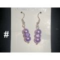 Bright lavender with purple crystal glass fun h...