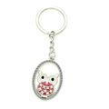 Owl Keyring Key Ring Red Gift Keychain Bag Char...