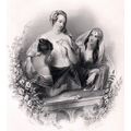 THREE SISTERS 1842 Henry Richard Cook ANTIQUE E...