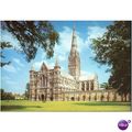 GB Postcard - Salisbury Cathedral from South We...