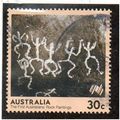AUS 1984 30c 'ROCK PAINTINGS' FINE USED (EBID14...