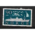NORWAY 1960 90 ORE BLUE BERGENSFJORD LINER SG 5...