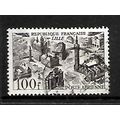 FRANCE 1949 100F PURPLE LILLE SG 1055 FINE USED#