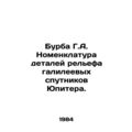 Burba G.A. Nomenclature of relief details of Ju...