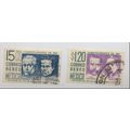 Mexico Stamps Scott #C236 To C237, Used