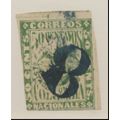 Colombia Stamp Scott #56, Used, "8" Cancel