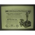 1922 Greenfield Tap and Die GTD Pipe Tap Ad