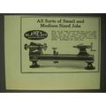 1922 B.C. Ames Bench Lathes Ad - All Sorts of Jobs