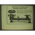 1922 B.C. Ames Bench Lathes Ad - All Sorts of Jobs