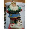 Ball Shape Santa Christmas Decoration Resin Fig...