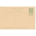Belgium 5c Arms Postal card Unused VGC