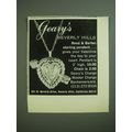 1974 Geary's Reed & Barton Sterling Pendant Adv...