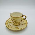 Antique 19th Royal Worcester Hand Painted Tea C...