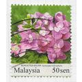 MALAYSIA 2010 BUNGA TIGA BULAN FLOWERS 50s USED...
