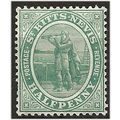 St Kitts-Nevis 1907 SG12 1/2d Grey-Green Mounte...