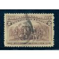 Used 231b 2c Landing of Columbus Very Fine T1356