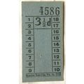 Vintage: Glasgow Numerical Ptg. Co. 3½d ticket