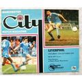 1979 programme Manchester City v. Liverpool