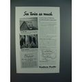 1937 Southern Pacific Lines Railroad Ad - Twice as Much